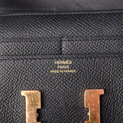 Hermes Epsom Constance Short Wallet Black 6 of 7