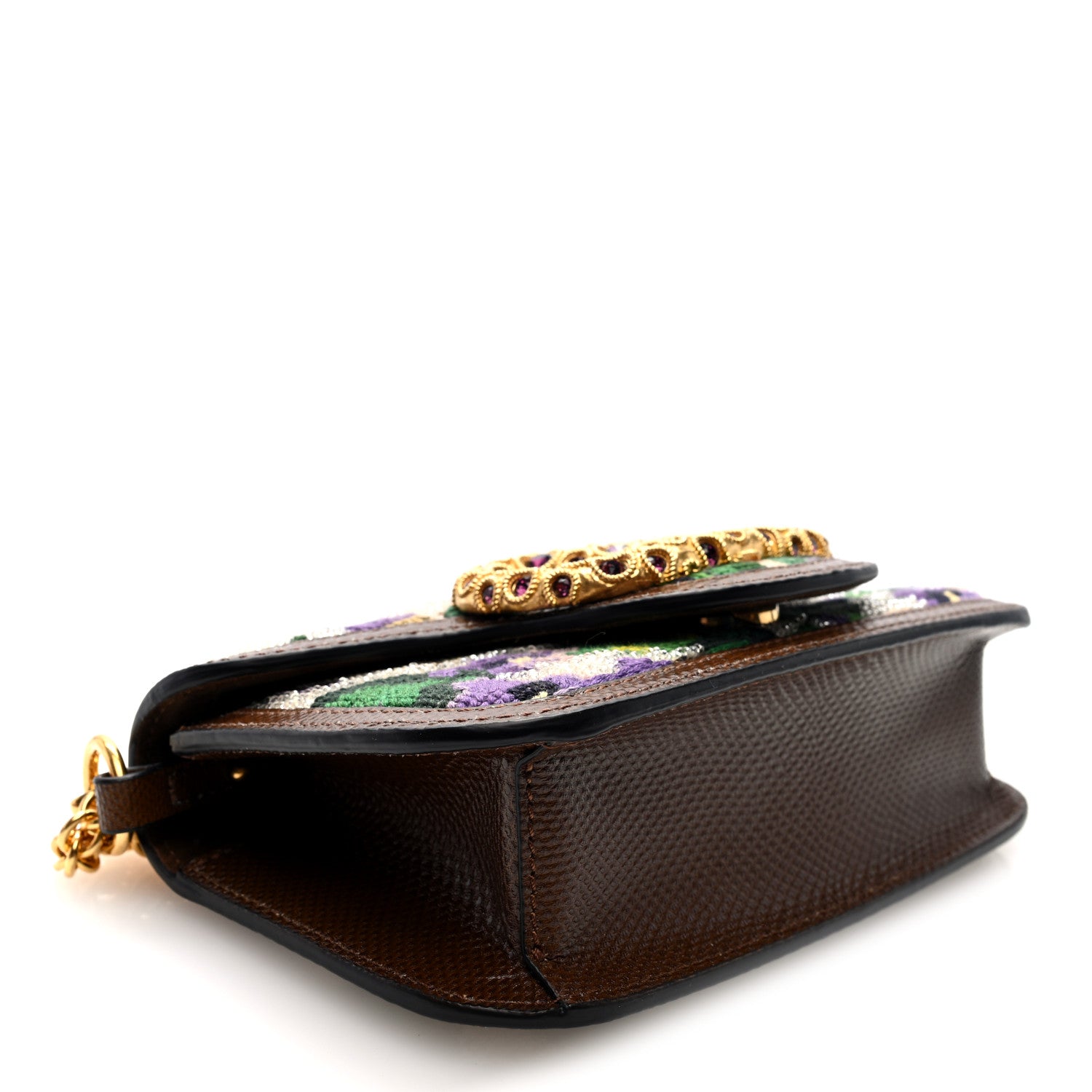 Valentino Garavani Fabric Crystal Embroidered Vlogo Small Loco Shoulder Bag Multicolor 4 of 9