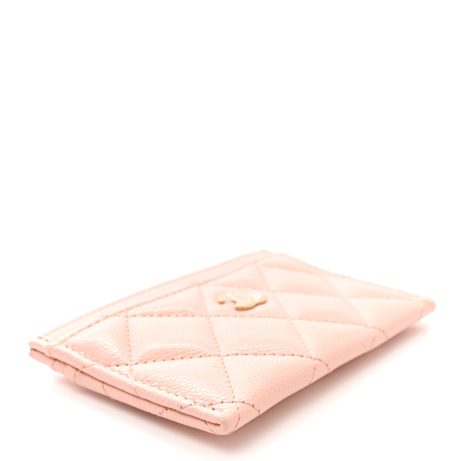 Chanel Caviar Quilted Card Holder Light Pink 4 of 10