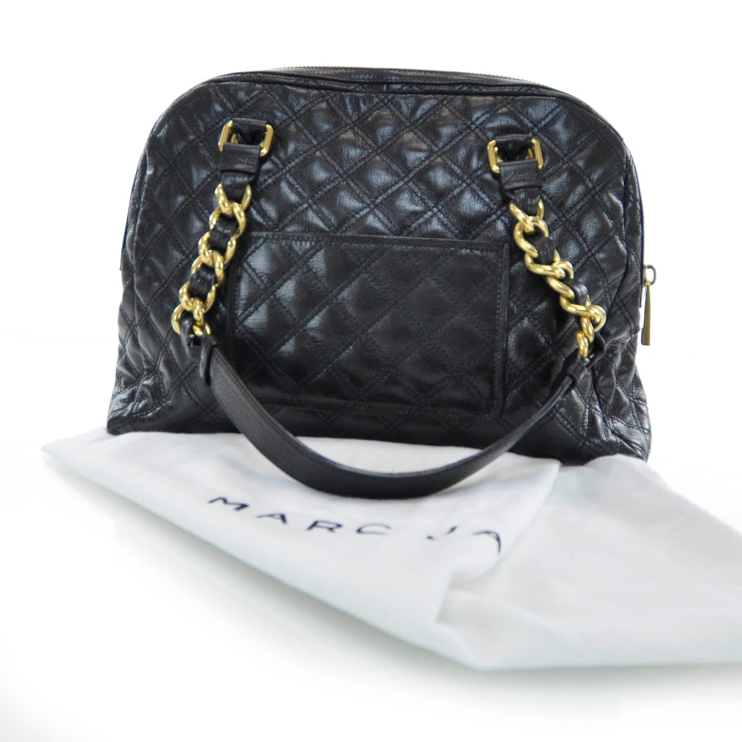Marc Jacobs Leather Quilted Karlie Satchel Black 3 of 9