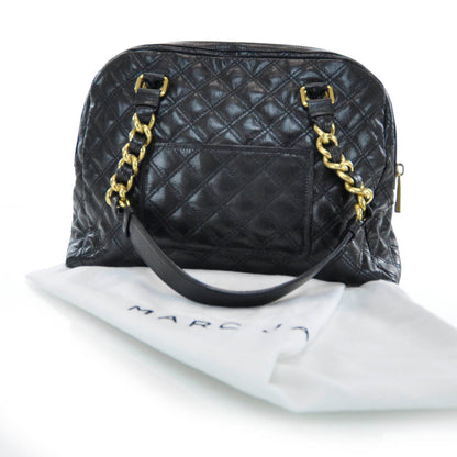 Marc Jacobs Leather Quilted Karlie Satchel Black 3 of 9