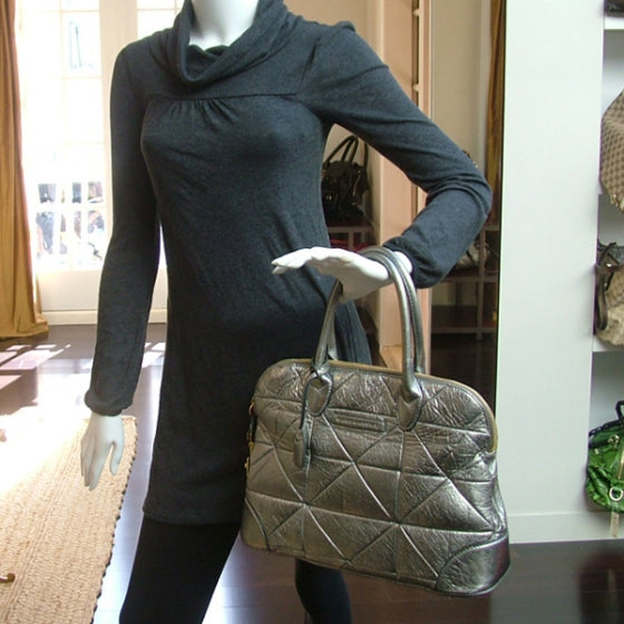 Leather Patchwork Carolyn Silver