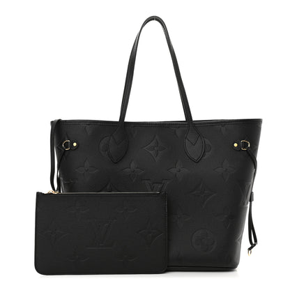 Louis Vuitton Empreinte Monogram Giant Neverfull MM Black 1 of 12