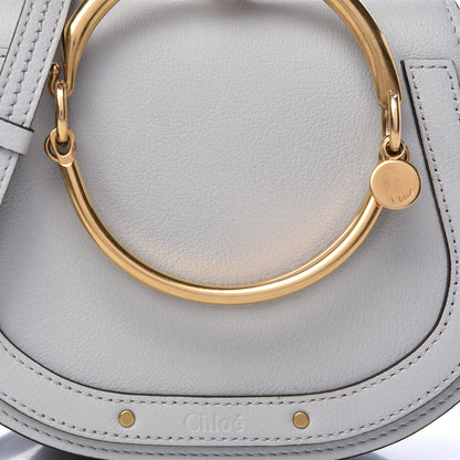 Chloe Calfskin Suede Small Nile Bracelet Bag Airy Grey 11 of 12