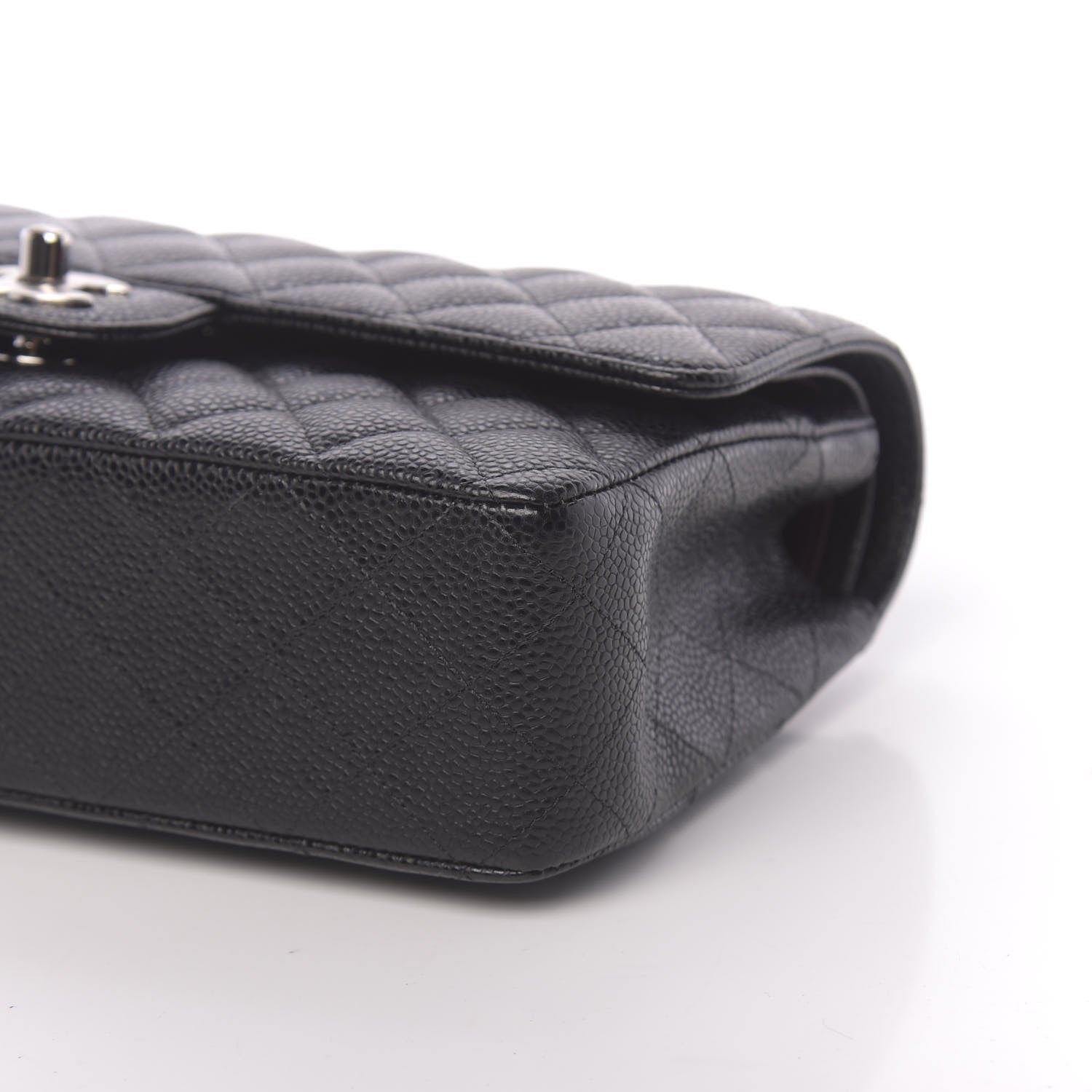 Chanel Caviar Quilted Medium Double Flap Black 9 of 10