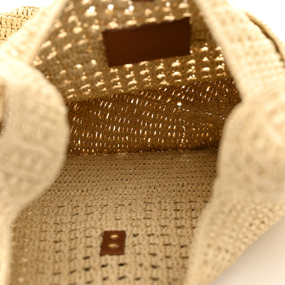 Saint Laurent Raffia Monogram Hobo Naturale 5 of 10