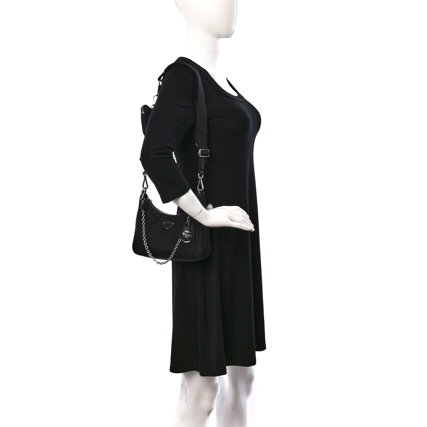 Nylon Re-Edition 2005 Shoulder Bag Black