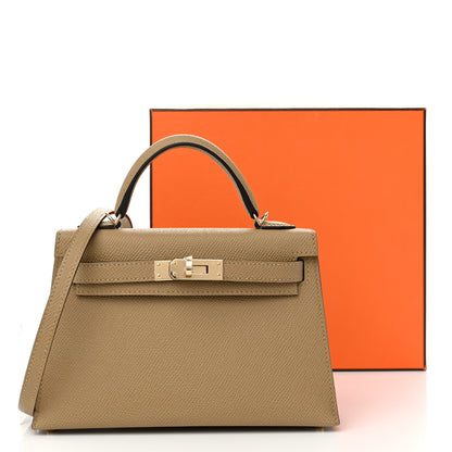 Hermes Epsom Mini Kelly Sellier 20 Poussiere 13 of 13