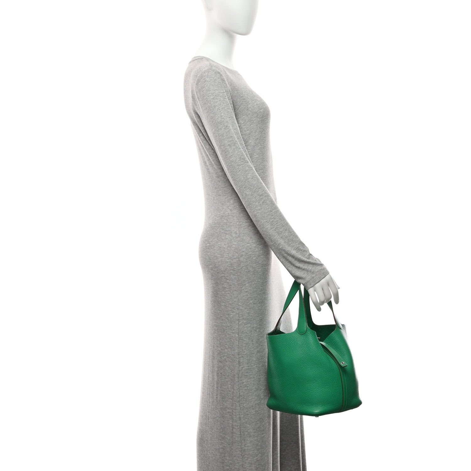 Hermes Taurillon Clemence Picotin Lock 22 MM Menthe 2 of 11