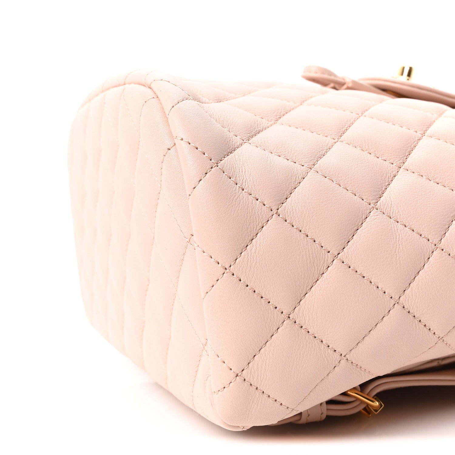 Chanel Calfskin Quilted Small Urban Spirit Backpack Beige 1829145