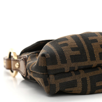 Fendi Zucca Laminated Vachetta Mini Chef Shoulder Bag Tobacco Bronzo 9 of 10