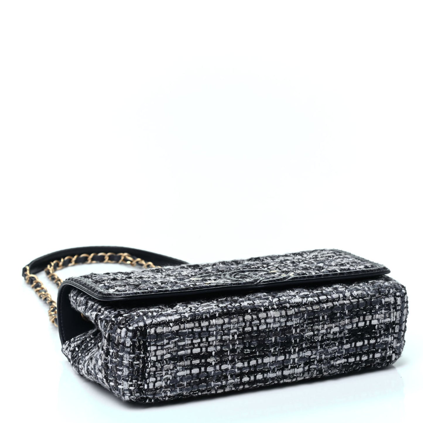 Tweed Snakeskin Quilted Medium CC Filigree Flap Multicolor