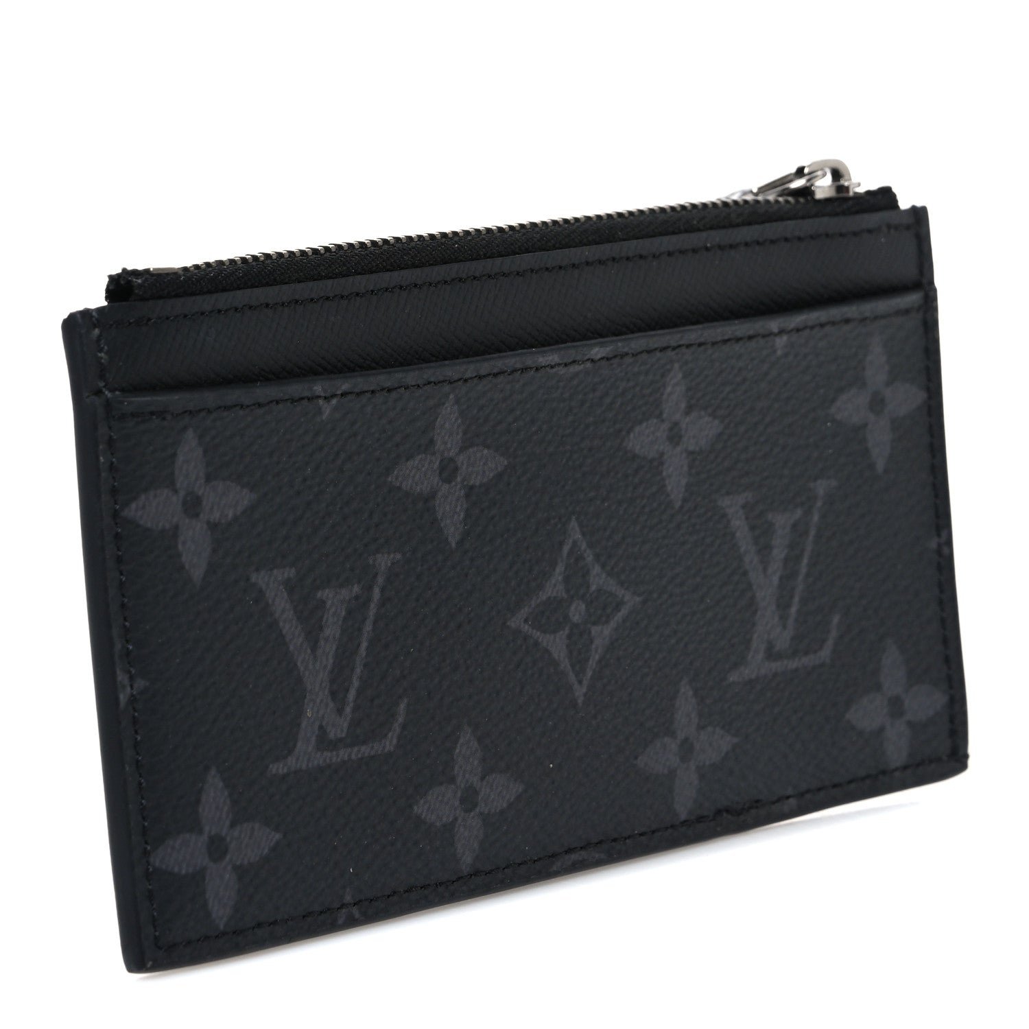 Louis Vuitton Monogram Eclipse Taiga Coin Card Holder 3 of 6