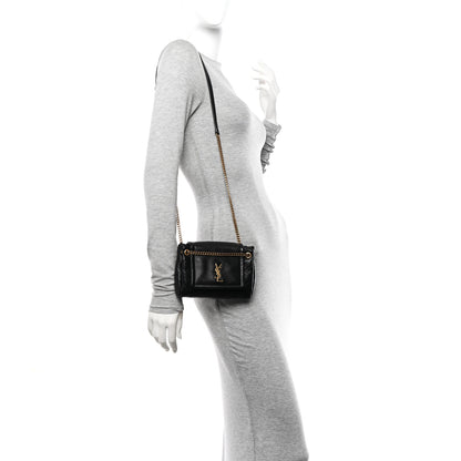 Saint Laurent Lambskin Quilted Monogram Mini Nolita Black 2 of 10