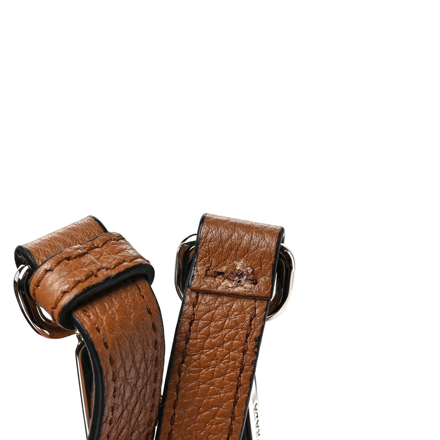 Prada Vitello Daino Soft Mini Hobo Messenger Bag Caramel 14 of 15