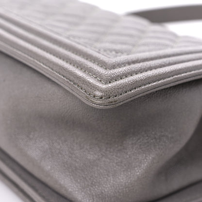 Chanel Caviar Quilted Medium Boy Flap Dark Beige 11 of 14