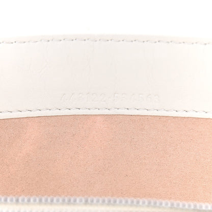 Gucci Calfskin Matelasse Mini GG Marmont Chain Wallet Mystic White 7 of 14