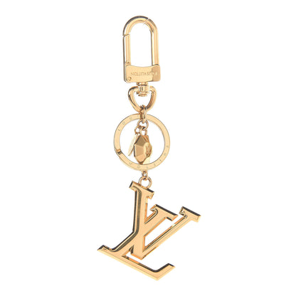 Louis Vuitton LV Facettes Bag Charm Key Holder Gold 1 of 7