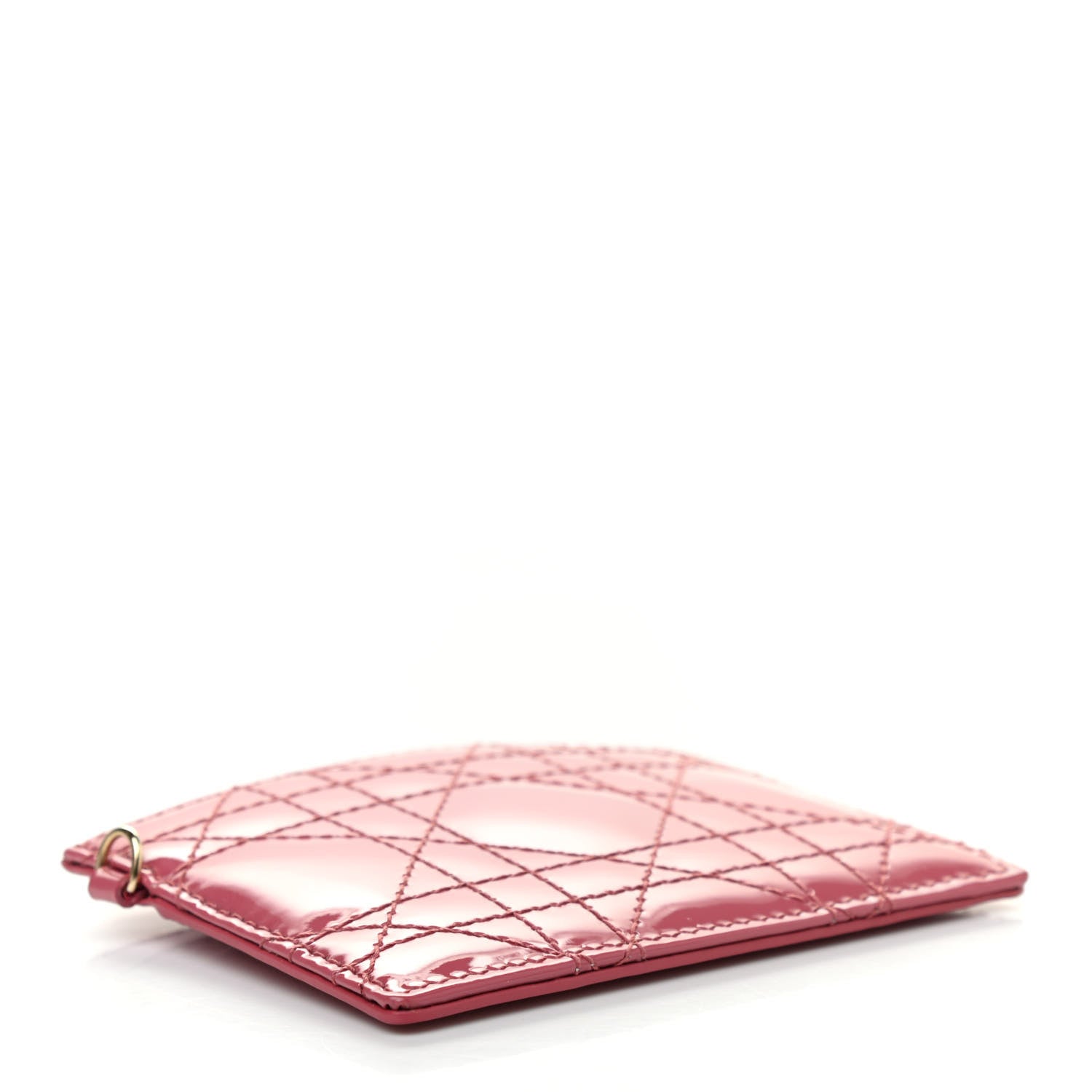 Christian Dior Patent Cannage Lady Dior Card Holder Pink 4 of 8