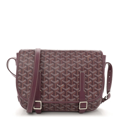 Goyard Goyardine Belvedere PM Messenger Bag Burgundy 1 of 10