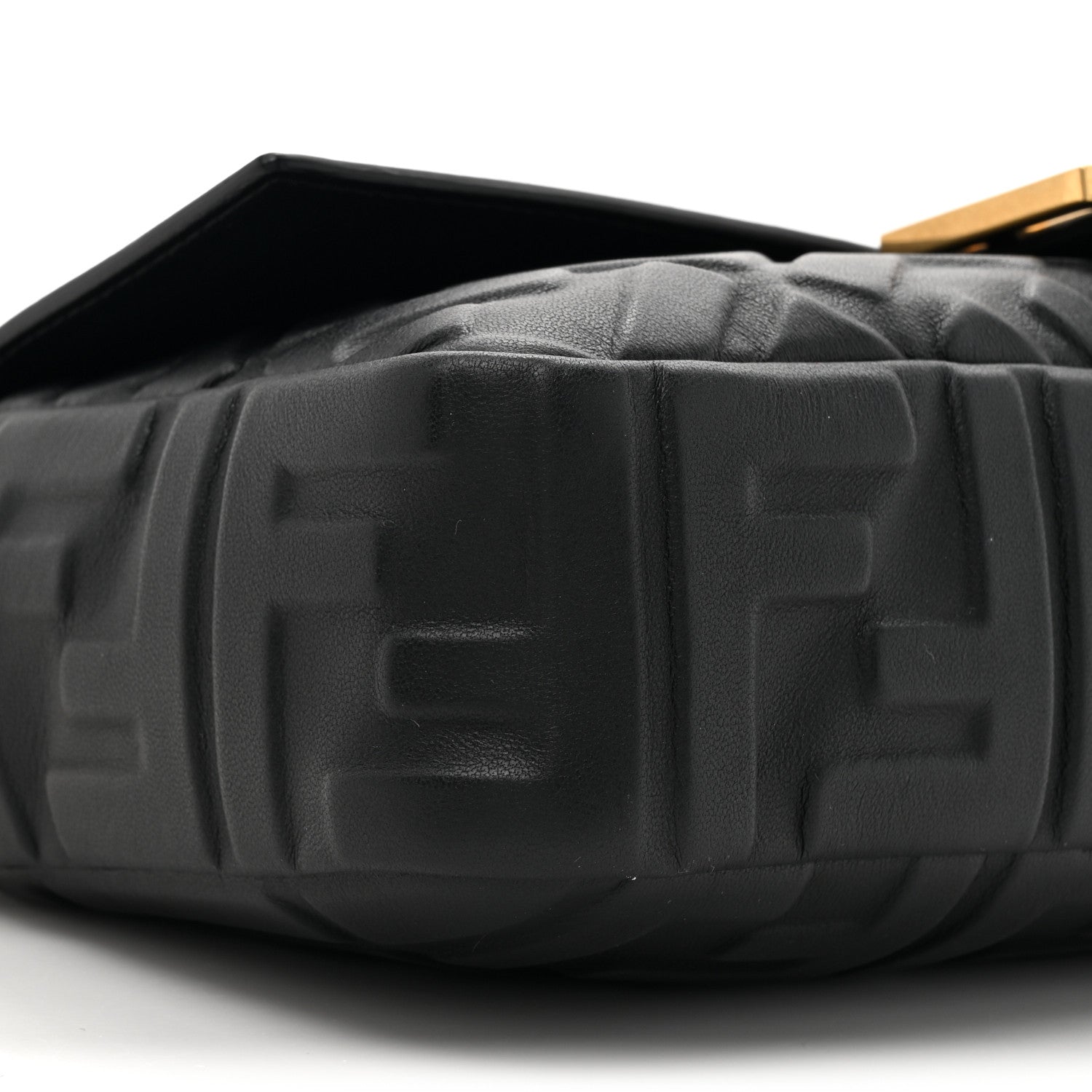 Fendi Nappa FF 1974 Embossed Baguette Black 10 of 11