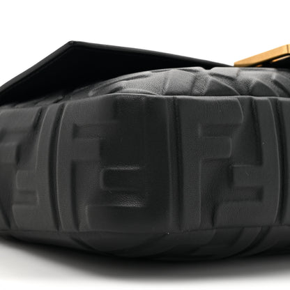 Fendi Nappa FF 1974 Embossed Baguette Black 10 of 11