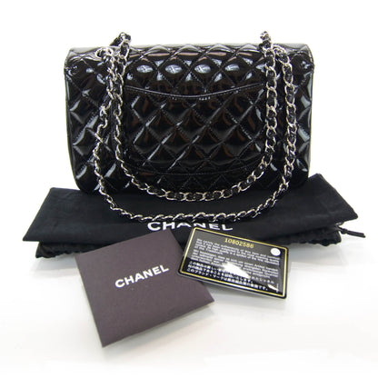 Chanel Patent Medium Double Flap Black 3 of 9