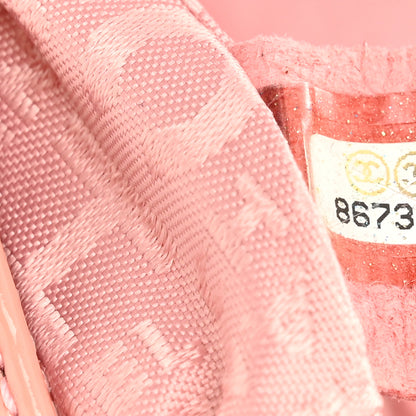 Chanel Patent Calfskin Camellia Embossed Flap Pochette Pink 7 of 13