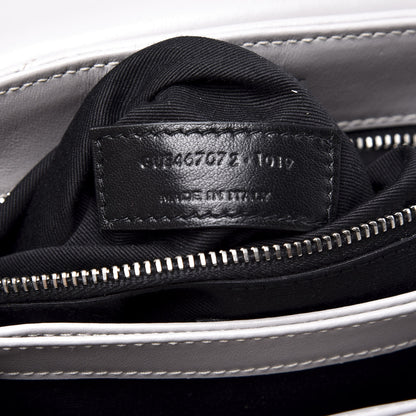 Saint Laurent Calfskin Y Quilted Monogram Toy Loulou Satchel Granite 9 of 10