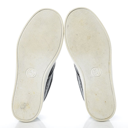 Gucci Guccissima Mens Dublin Slip On Sneakers 5.5 Black 6 of 8