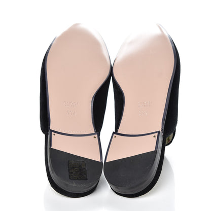 Gucci Velvet Marquise Crystals Womens Princetown Slippers 38.5 Black 5 of 9