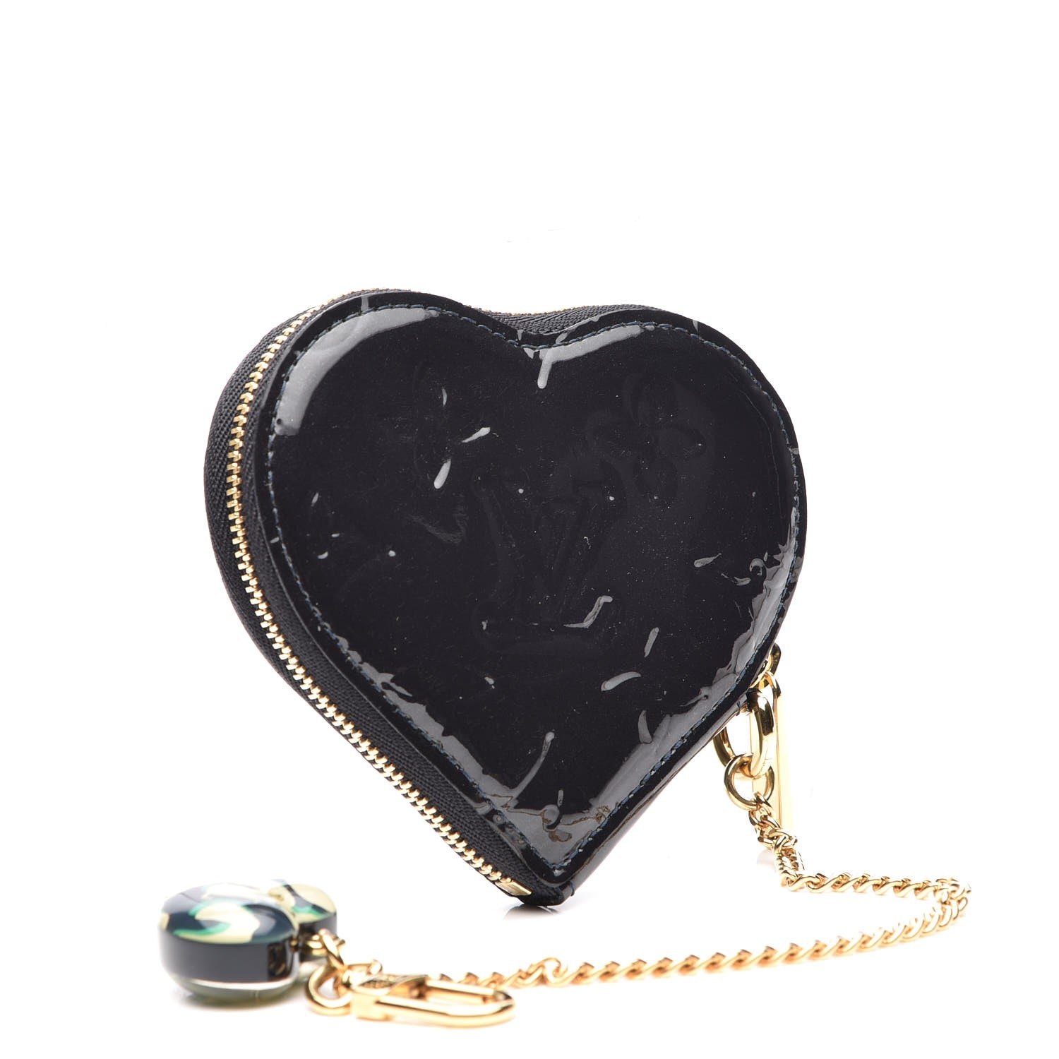 Louis Vuitton Vernis Coeur Heart Coin Purse Blue Infini 2 of 7