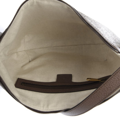 Gucci GG Supreme Monogram Web Small Ophidia Half Moon Hobo Brown 5 of 10