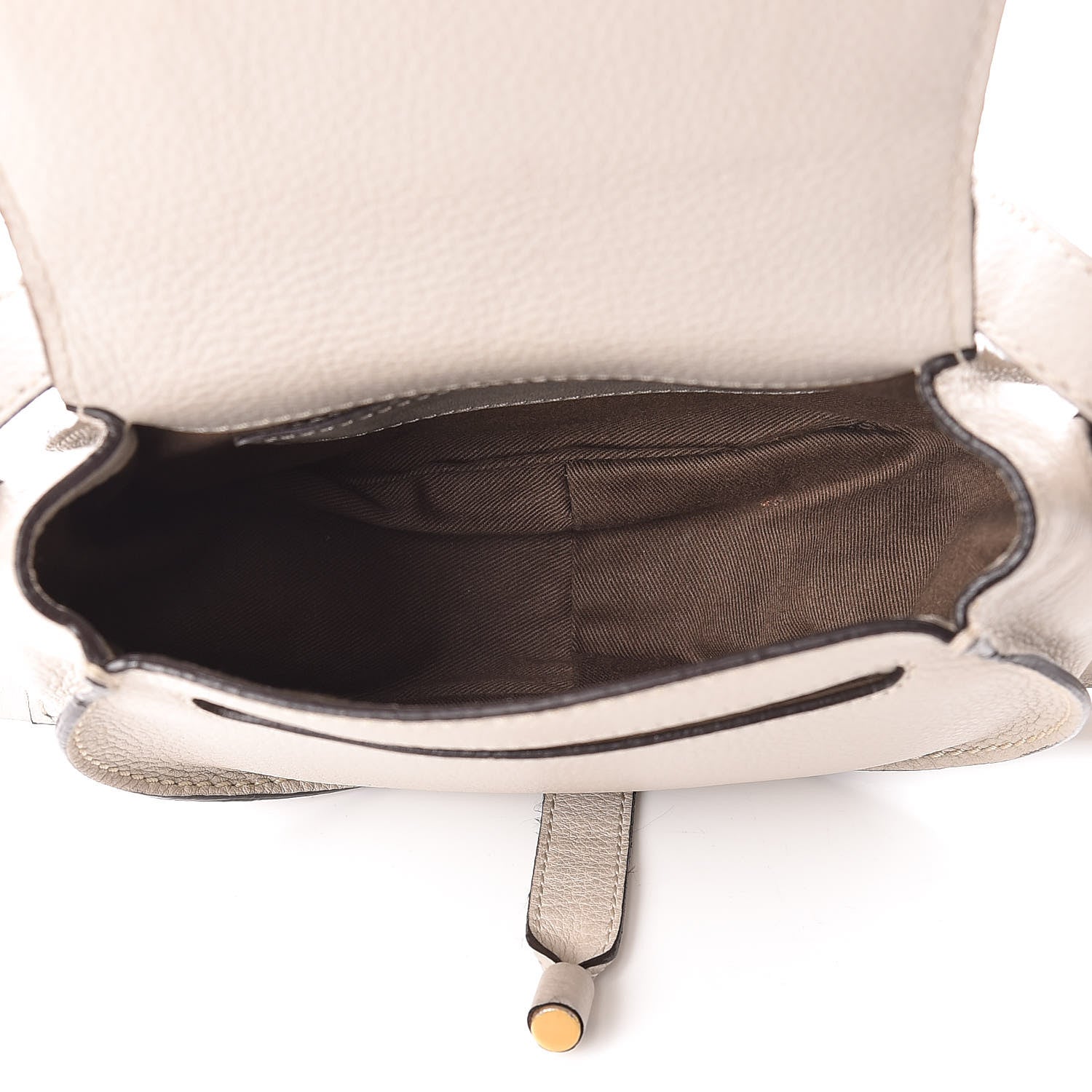 Chloe Calfskin Mini Marcie Round Crossbody Bag Dove 5 of 14