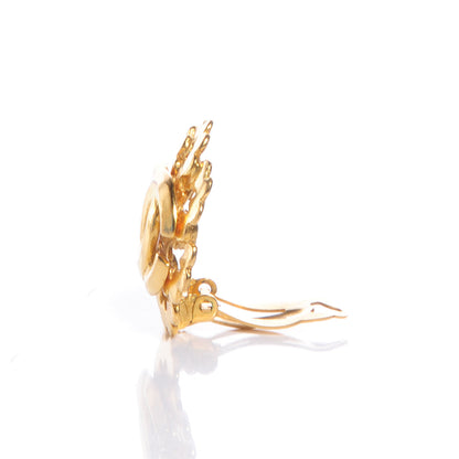 Chanel CC Clip On Earrings Gold 4 of 5