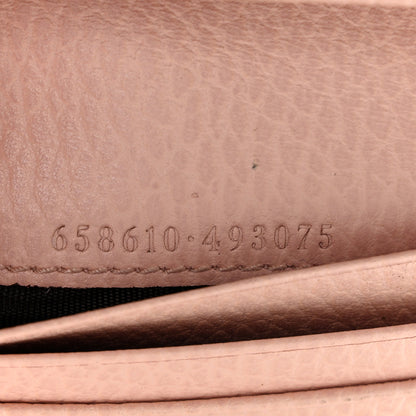 Gucci Dollar Calfskin GG Supreme Monogram GG Marmont Card Case Perfect Pink Beige Mystic White 7 of 7