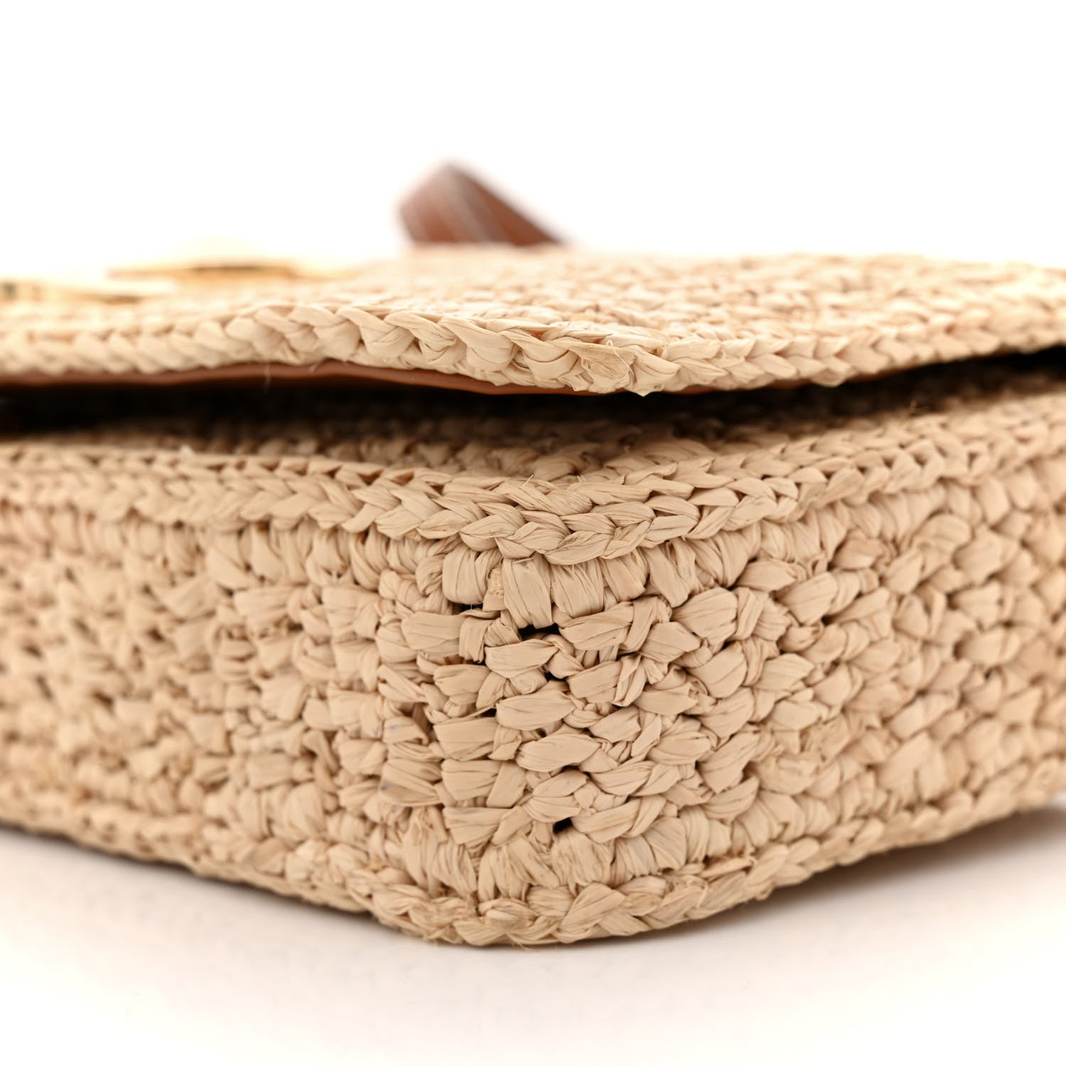 Celine Raffia Calfskin Multipochette Natural 10 of 11