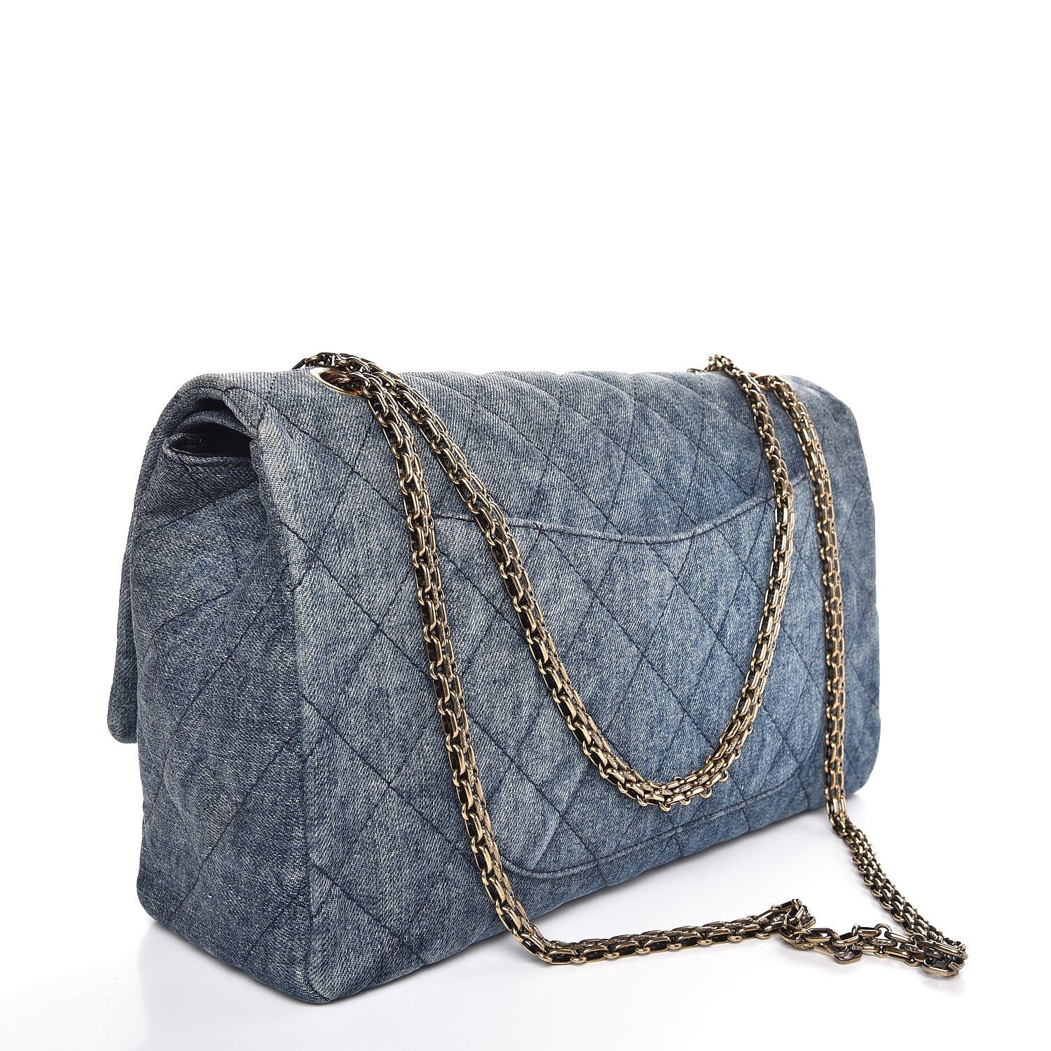 Chanel Denim Quilted 2.55 Reissue 227 Flap Blue 4 of 8