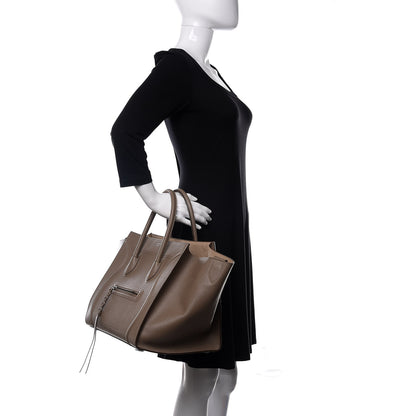 Celine Grained Calfskin Medium Phantom Luggage Taupe 2 of 12
