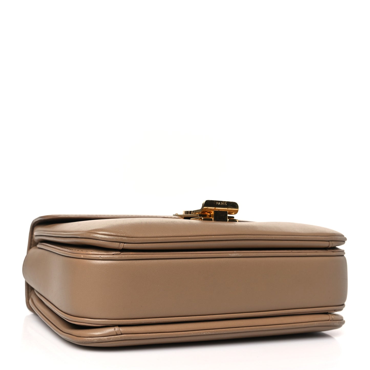 Shiny Calfskin Medium C Bag Light Camel
