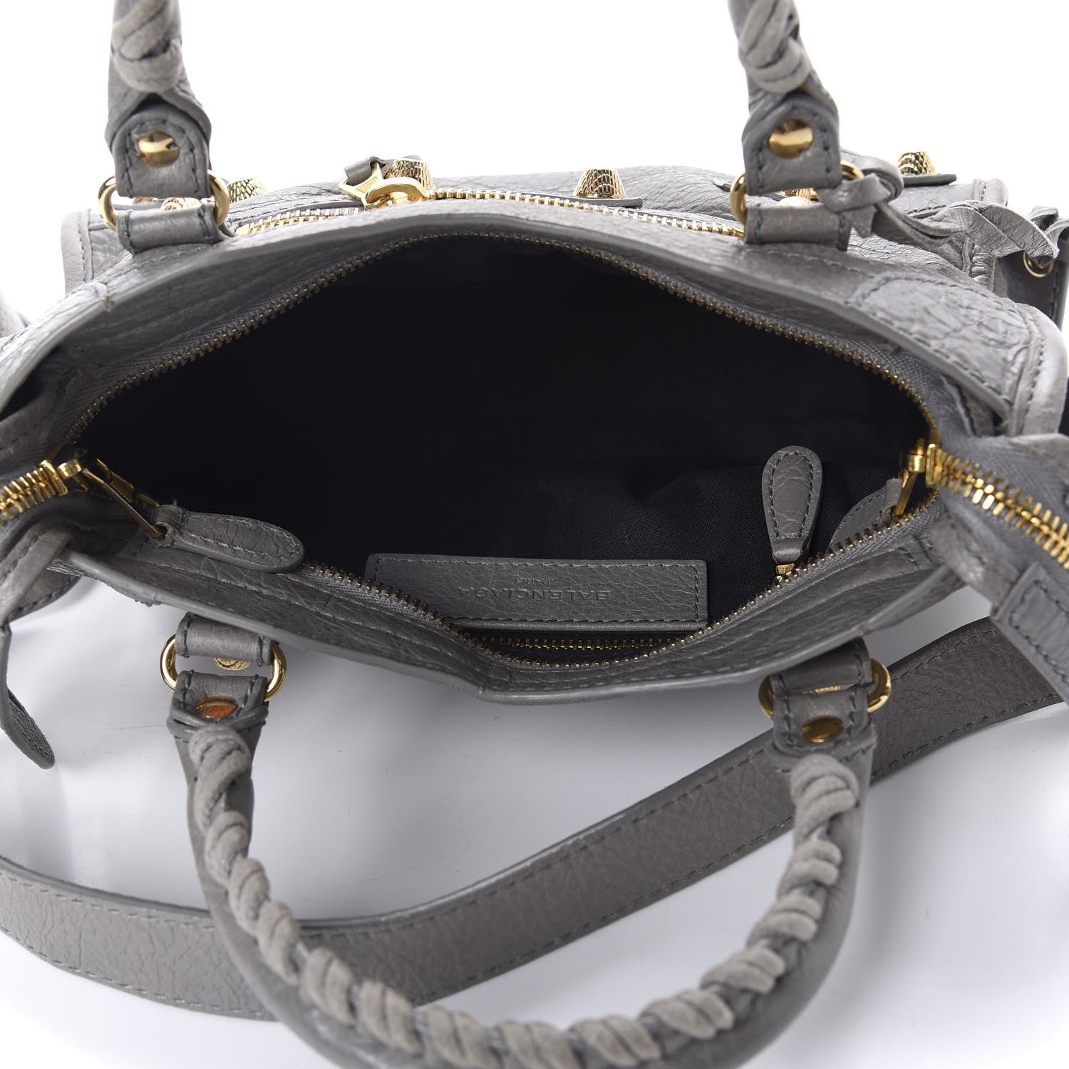 Balenciaga Agneau Giant 12 Gold Hardware Mini City Gris Pyrite 6 of 11