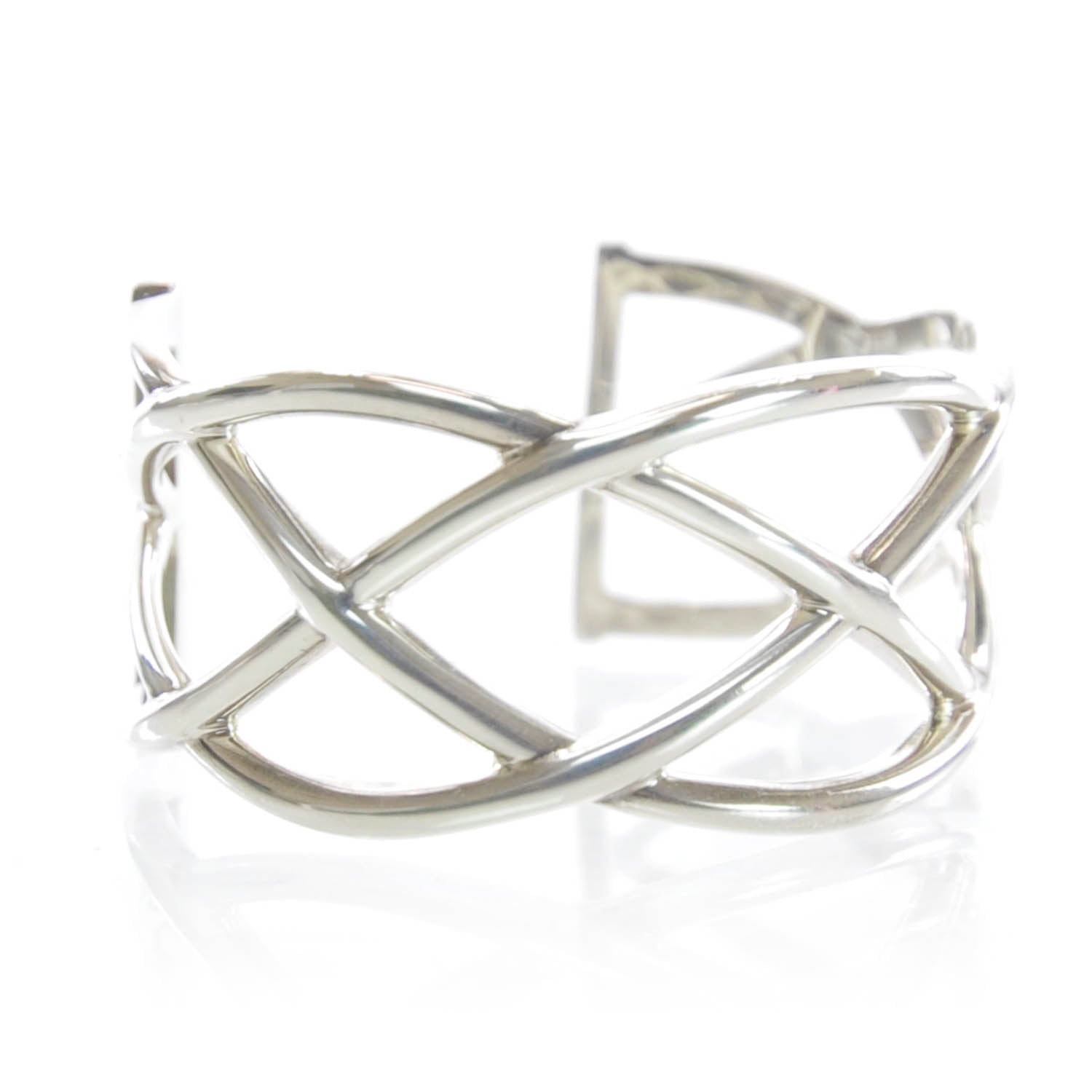 Tiffany Sterling Silver Celtic Open Knot Cuff Bracelet 1 of 4
