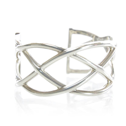 Tiffany Sterling Silver Celtic Open Knot Cuff Bracelet 1 of 4