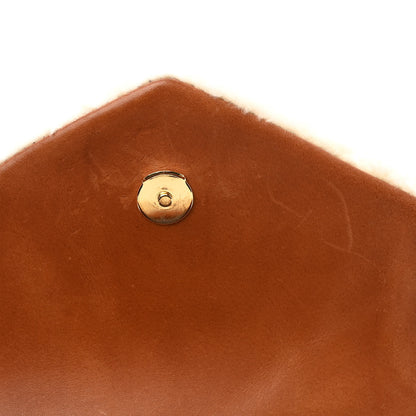 Saint Laurent Shearling Toy Loulou Shoulder Bag Natural 12 of 12