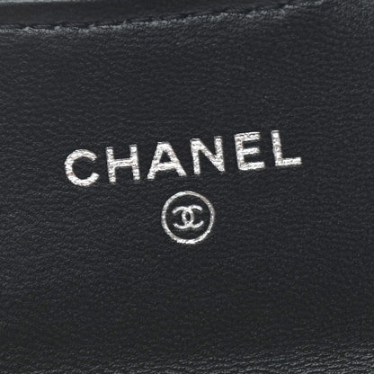Chanel Lambskin Quilted Flap Card Holder Wallet So Black 6 of 6