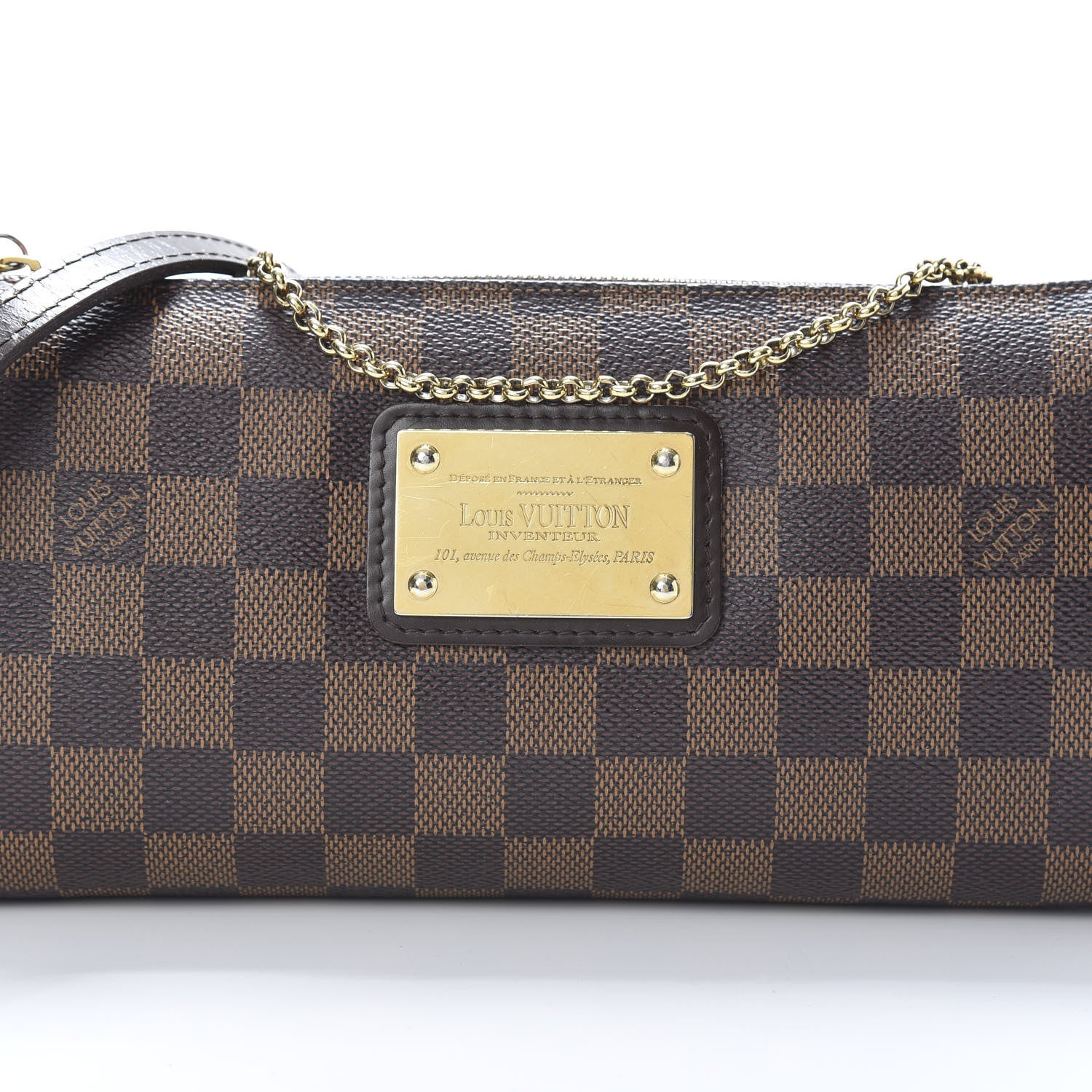 Louis Vuitton Damier Ebene Eva Clutch 9 of 15