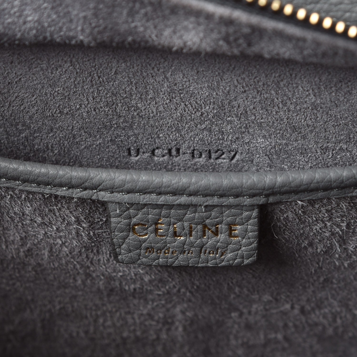 Celine Baby Grained Calfskin Nano Luggage Kohl 8 of 8