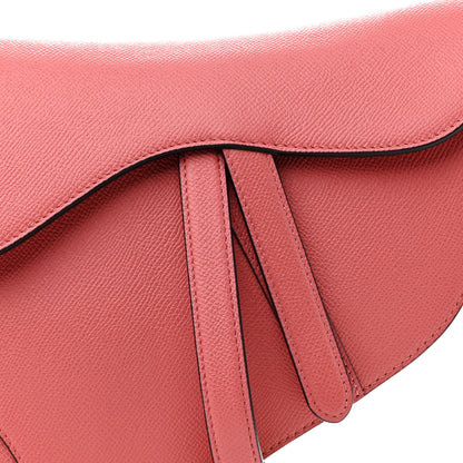 Christian Dior Grained Calfskin Saddle Bag Pink 8 of 10