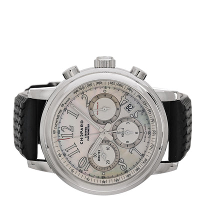 Chopard Stainless Steel Rubber Mother of Pearl 42mm 1000 Mille Miglia Chronograph Automatic Watch 2 of 5
