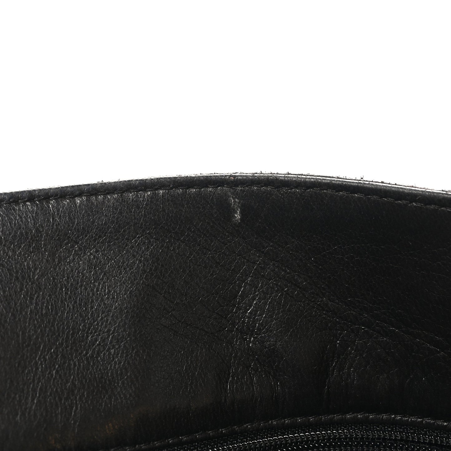 Lambskin Quilted Shopping Tote Dark Brown